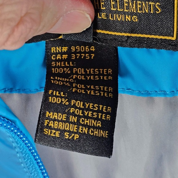 ELEMENT Skate Mens Small S Wolfeboro Hooded Jacket Windbreaker Color Block Strip - Picture 9 of 12